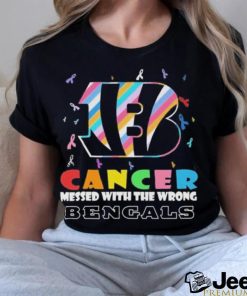 Cincinnati Bengals Cancer Messed With The Wrong Bengals 2023 Shirt