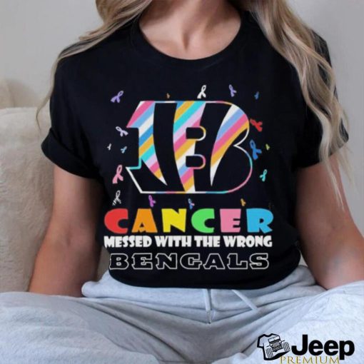 Cincinnati Bengals Cancer Messed With The Wrong Bengals 2023 Shirt