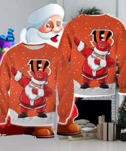 Cincinnati Bengals Christmas Dab Santa Ugly Sweater For Fans AOP Gift