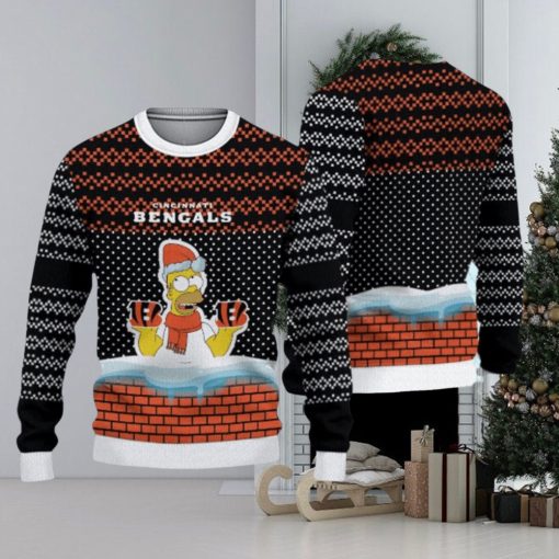 Cincinnati Bengals Christmas Simpson Hot Trending Ugly Sweater For Fans