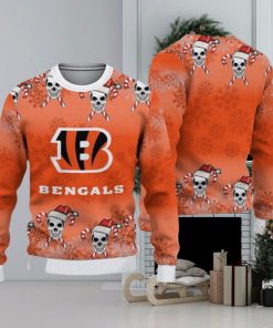 Cincinnati Bengals Christmas Skull Hot Trending Ugly Sweater For Fans