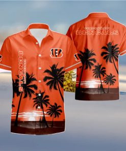 Cincinnati Bengals Coconut Night Moon Summer Hawaiian Shirt And Short