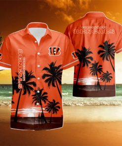 Cincinnati Bengals Coconut Night Moon Summer Hawaiian Shirt