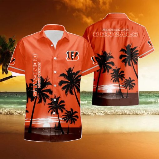 Cincinnati Bengals Coconut Night Moon Summer Hawaiian Shirt