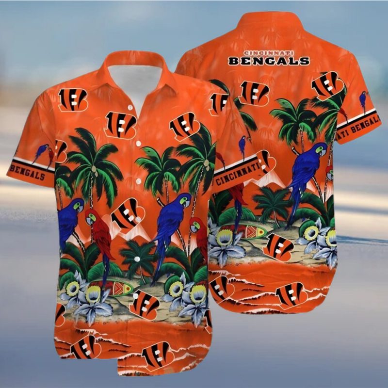Cincinnati Bengals Football Aloha Beach Hawaiian Shirt