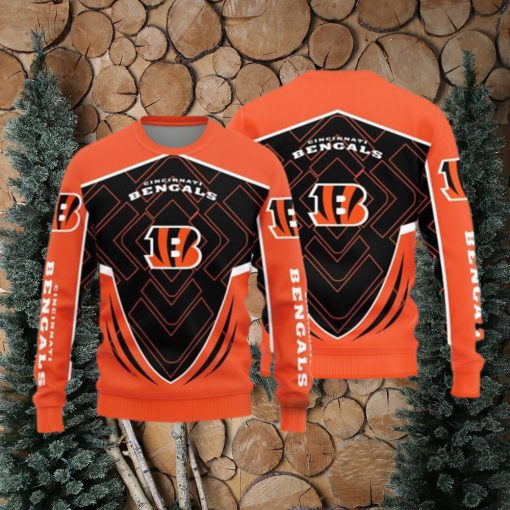 Cincinnati Bengals Knitted Sweater For Christmas