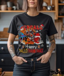 Cincinnati Bengals Mascot Happy Hallothanksmas Shirt