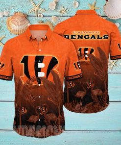 Cincinnati Bengals NFL Flower Full Printed 3D Hawaiian Shirt