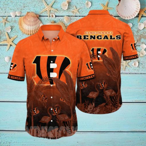 Cincinnati Bengals NFL Flower Full Printed 3D Hawaiian Shirt