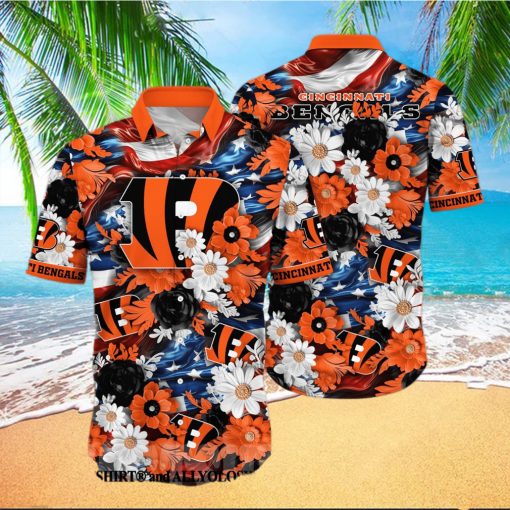 Cincinnati Bengals NFL Independence Day Full Print Hawaiian Shirt