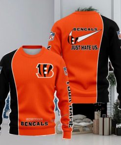 Cincinnati Bengals NFL Just Hate Us Personalized For Fans Sweater New