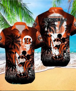 Cincinnati Bengals NFL Team Logo Baby Yoda Hawaiian Shirt