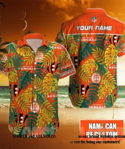 Cincinnati Bengals NFL Unisex All Over Print Hawaiian Button Shirt