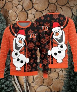 Cincinnati Bengals Olaf Christmas Funny Knitted Sweater