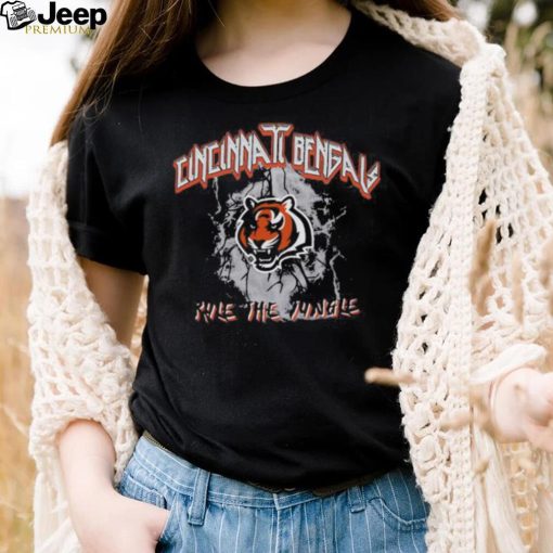 Cincinnati Bengals Rule The Jungle Womens Boyfriend T Shirt