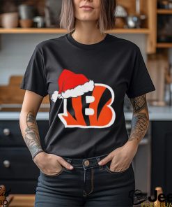 Cincinnati Bengals logo Santa Hat Christmas 2023 Shirt