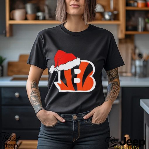 Cincinnati Bengals logo Santa Hat Christmas 2023 Shirt