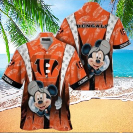 Cincinnati Bengals nfl mickey mouse Hawaiian Shirt custom for fan