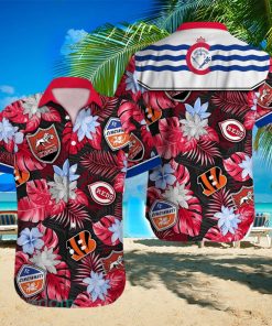 Cincinnati Logo Sport Teams Beach Lover Gift Aloha Hawaiian Shirt For Men And Women