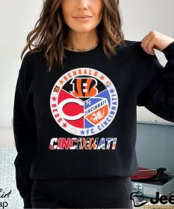 Cincinnati Reds Cincinnati Bengals Fc Cincinnati Logo Sport Teams Shirt