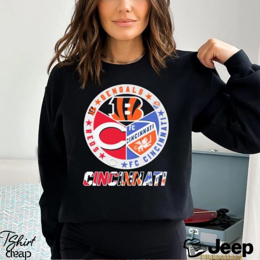 Cincinnati Reds Cincinnati Bengals Fc Cincinnati Logo Sport Teams Shirt