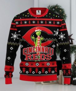 Cincinnati Reds Grinch Ugly Christmas Sweater