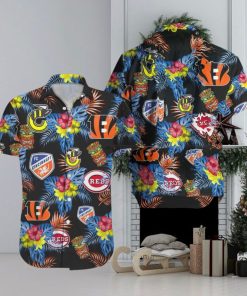 Cincinnati Sport Teams Flower Tropical Hawwaian Shirt