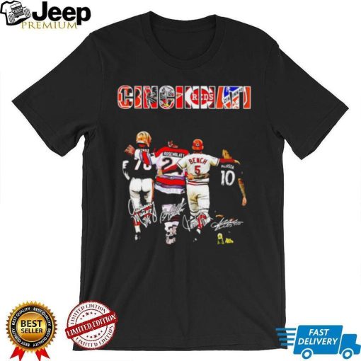 Cincinnati city legend players signatures Vintage gift shirt