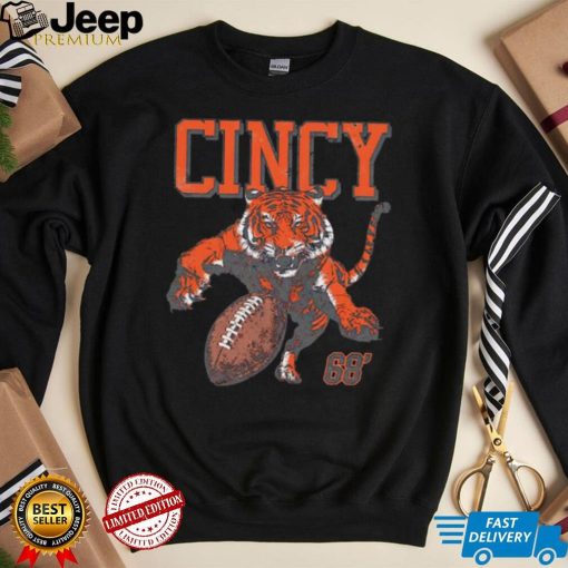 Cincinnnati Cincy football tiger attack ’68 shirt