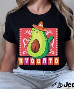 Cinco De Mayo Funny Meow Avogato Cat Avocado Mexico T Shirt