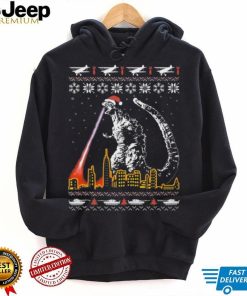 City Santa Godzilla Ugly Christmas Shirt