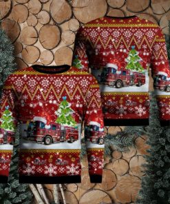 City of Madison Fire Department AOP Sweater Christmas Gift Sweater