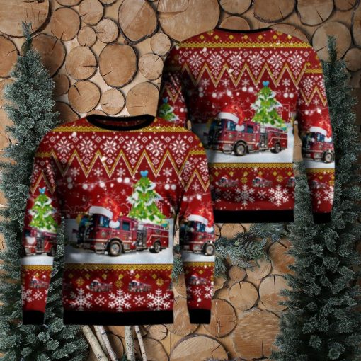 City of Madison Fire Department AOP Sweater Christmas Gift Sweater