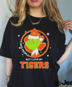 Grinch I Hate People But I Love My Clemson Tigers Happy Merry Christmas Shirt