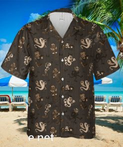 Classic Monsters In Monsters Rubber Hose Style Hawaiian Shirt