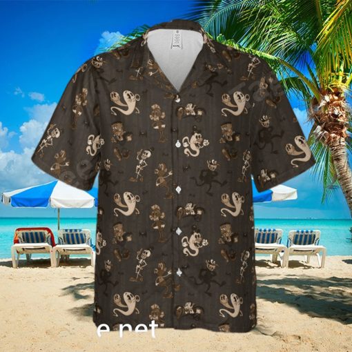 Classic Monsters In Monsters Rubber Hose Style Hawaiian Shirt