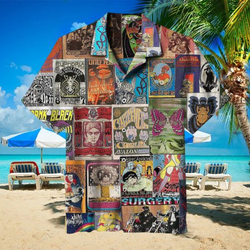 Classic Rock Poster Collage Universal Aloha Hawaiian Shirt