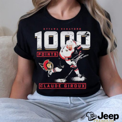 Claude Giroux Ottawa Senators 1000 Career Points Shirt