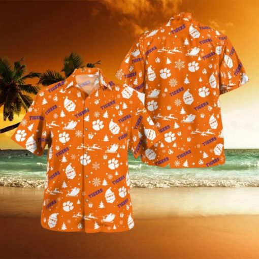 Clemson Tigers Christmas Hawaiian Shirt Beach Gift Fans For Men And Women