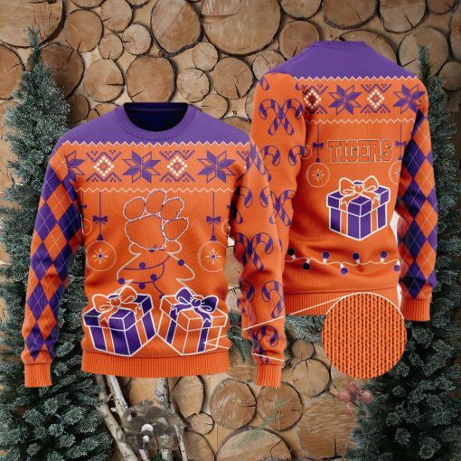 Clemson Tigers Funny Ugly Christmas Sweater Perfect Holiday Gift