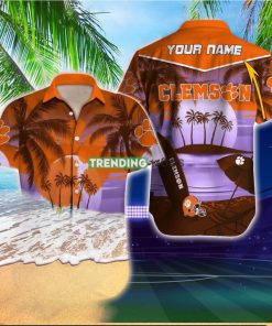 Clemson Tigers NCAA Custom Name Hawaiian Shirt Special Gift For Men And Women Fans hawaiian shirt