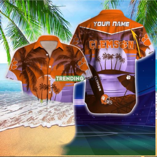 Clemson Tigers NCAA Custom Name Hawaiian Shirt Special Gift For Men And Women Fans hawaiian shirt