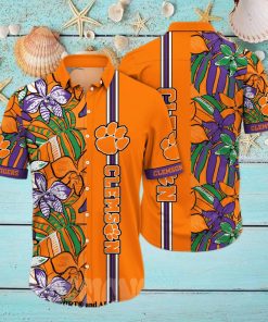 Clemson Tigers NCAA Floral Full Print 3D Hawaiian Shirt