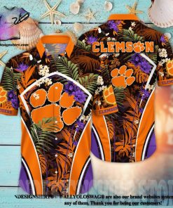 Clemson Tigers NCAA Floral Full Printing Hawaiian Shirt