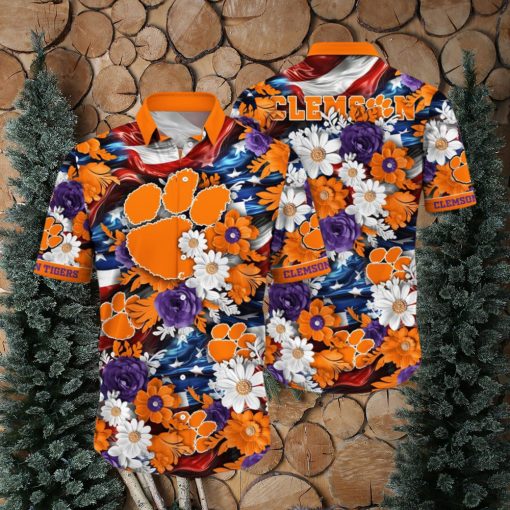 Clemson Tigers NCAA1 Hawaii Shirt Independence Day