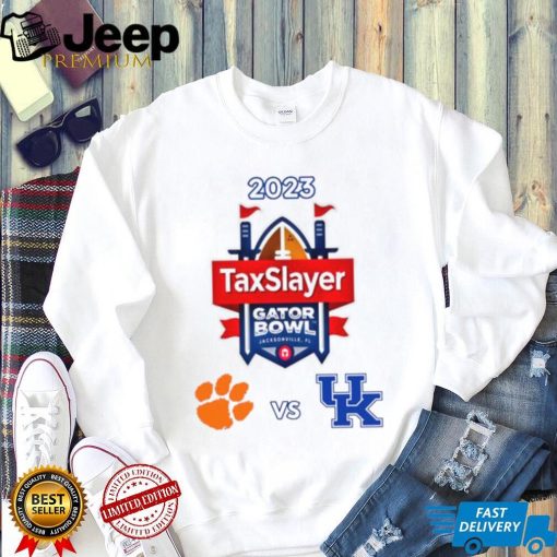 Clemson Tigers vs Kentucky Wildcats 2023 Tax Slayer Gator Bowl shirt