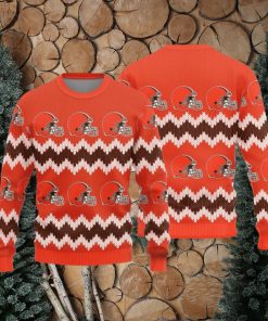 Cleveland Browns Christmas Pattern Knitted Sweater