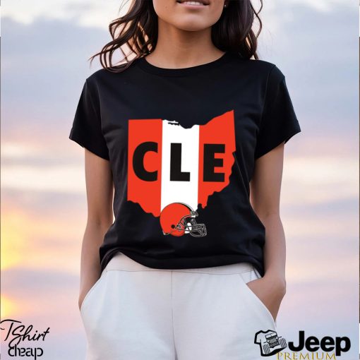 Cleveland Browns Cle American foolball logo shirt