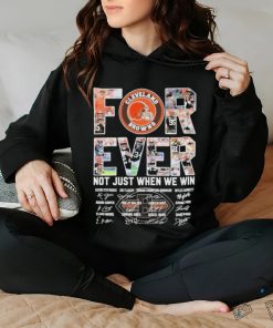 Cleveland Browns Forever Not Just When We Win Team Name Player Signature Shirt