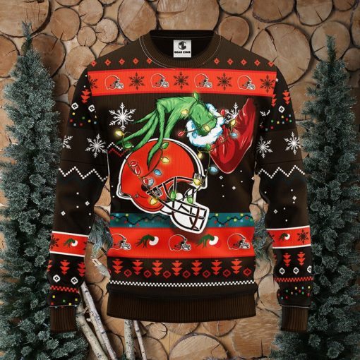 Cleveland Browns Grinch Christmas Ugly Sweater